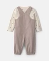  Set 2 piese Teddy - salopeta lunga si bluza