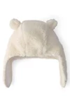  Set caciulita si manusi din sherpa Cream Teddy