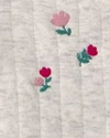  Set 3 piese Floral - vesta cu nasturi, body si colanti