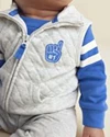  Комплект 3 в 1 Varsity - жилет на молнии, боди и брюки
