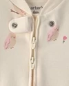  Pijama cu talpa din bumbac Cutie Owl