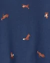  Хлопковая пижама с закрытыми ножками Cutie Fox