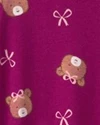  Хлопковая пижама с закрытыми ножками Teddy Bows