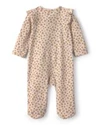  Pijama cu talpa din bumbac Tiny Flowers