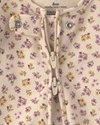  Pijama cu talpa din bumbac Tiny Flowers