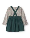  Set 2 piese Floral - salopeta tip rochita si bluza