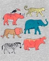  Tricou gri Animale