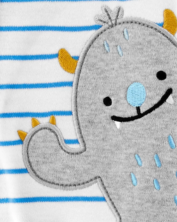  Pijama cu capse Monstrulet