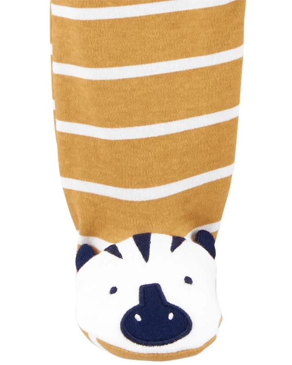  Pijama cu fermoar reversibil Zebra