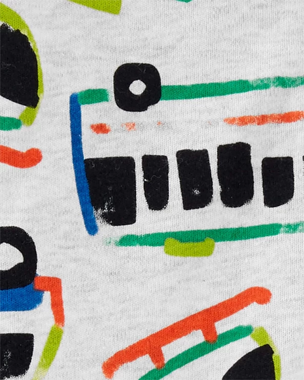  Pijama cu fermoar reversibil Transport