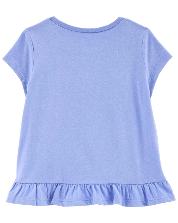  Tricou cu floare roz