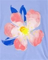  Tricou cu floare roz