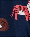  Set 2 pijamale cu fermoar reversibil Tigru