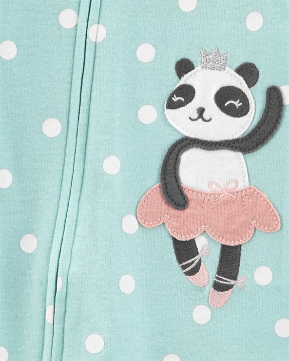  Pijama cu fermoar Panda