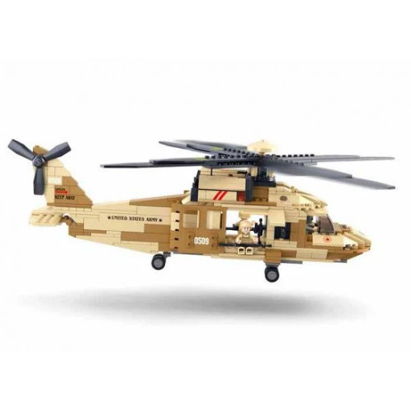 Constructor Sluban Army UH-60L Black Hawk Helicopter