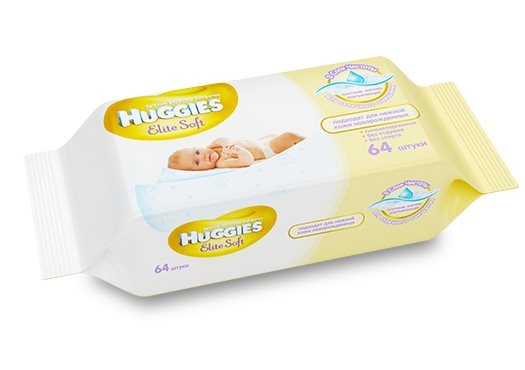 Servetele umede Huggies Elite Soft, 64 buc.