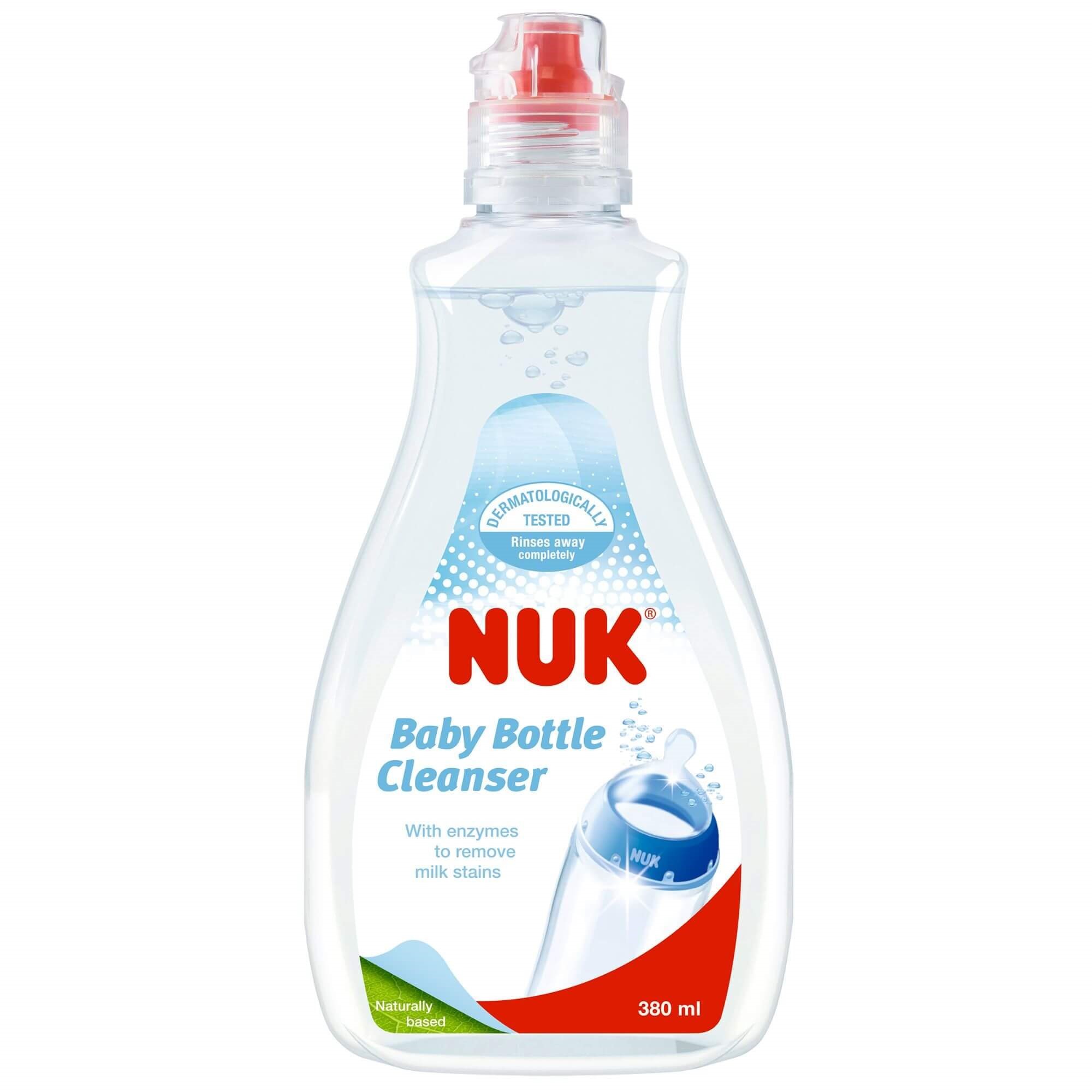 Solutie pentru curatarea biberoanelor si a suzetelor NUK, 380 ml