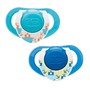 Suzeta cu inel Chicco Physio Compact din silicon Albastra (12+ luni), 2 buc.