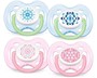 Suzete ortodontice cu flux liber Philips AVENT Fashion (0-6 luni), 2 buc.