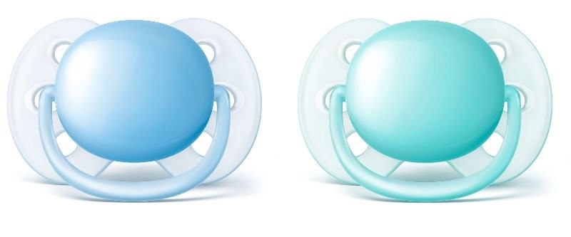 Suzete ortodontice Philips AVENT Ultra Soft (0-6 luni), 2 buc.
