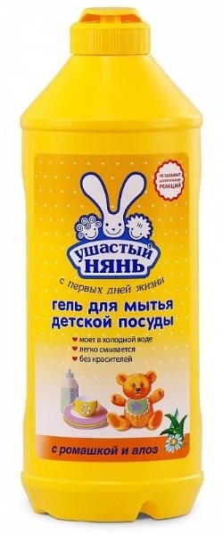 Gel pentru spalarea veselei Ушастый нянь cu romanita, 500 ml