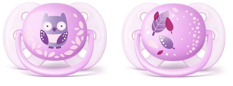 Пустышки ортодонтические Philips AVENT Ultra Soft (0-6 мес.), 2 шт.