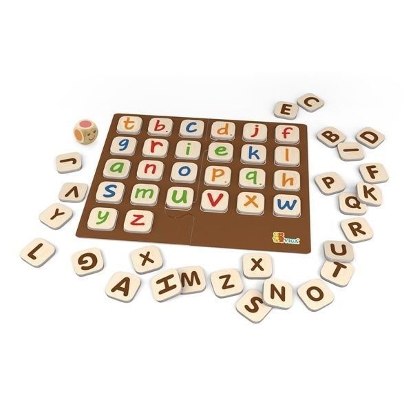 Joc educativ din lemn Viga Toys Alfabet