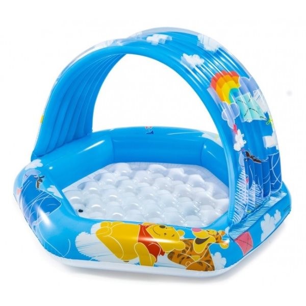 Piscina cu fund gonflabil pentru copii Intex Winnie the Pooh (1-3 ani)