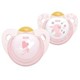 Пустышка NUK Baby Rose из латекса (0-6 мес.)
