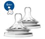 Tetina Philips AVENT Natural, 2 buc., flux pentru terci (6+ luni)
