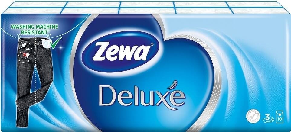 Servetele uscate Zewa Deluxe (3 straturi), 10x10 buc.