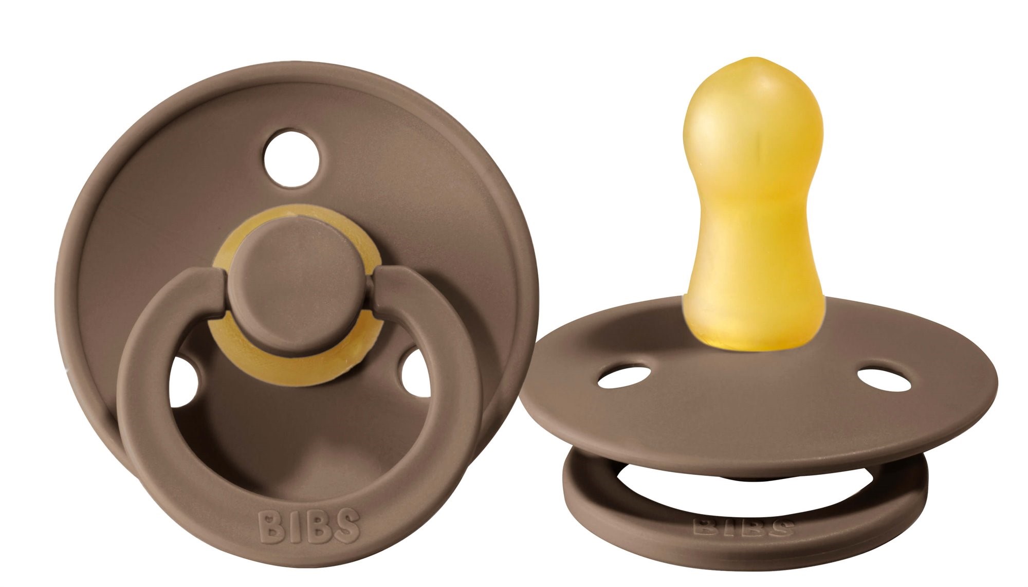 Пустышка латексная BIBS Dark Oak круглая (0-6 мес.)