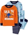 Carter's Set 2 pijamale Creaturi marine