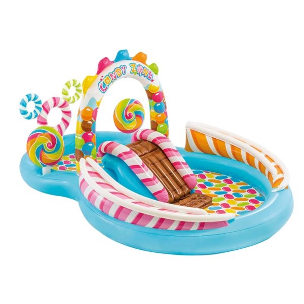 Centru de joaca Intex Candy cu tobogan 295x191x130