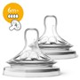 Tetina Philips AVENT Natural, 2 buc., flux rapid (6+ luni)