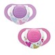 Пустышка с кольцом Chicco Physio Compact латексная Розовая (12+ мес.), 2 шт.