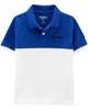 Oshkosh Tricou tip polo alb/albastru