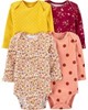 Carter's Set 4 piese Body bebelus Flori