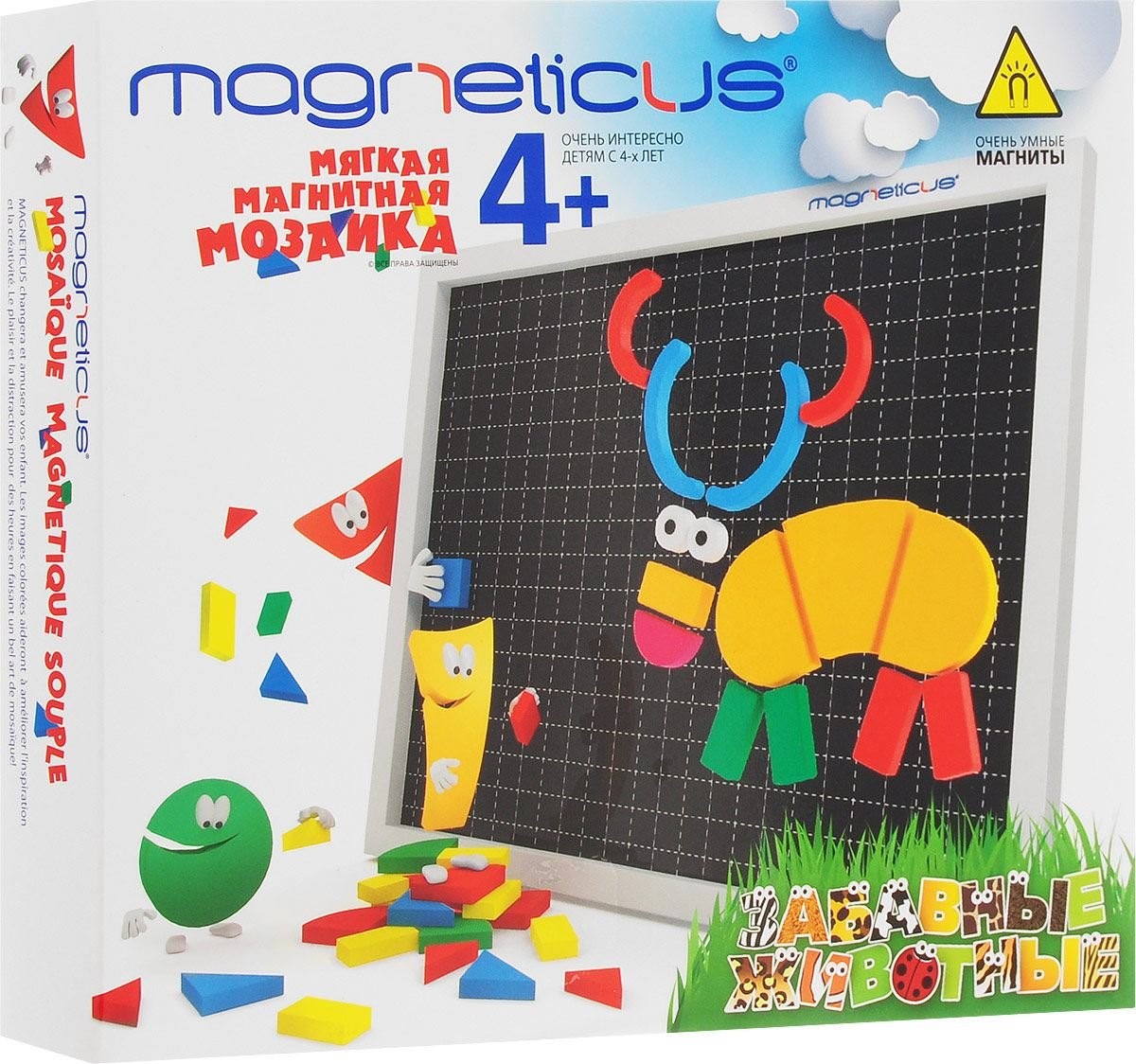 Магнитная мозаика Magneticus "Забавные животные"