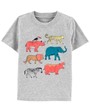 Carter's Tricou gri Animale