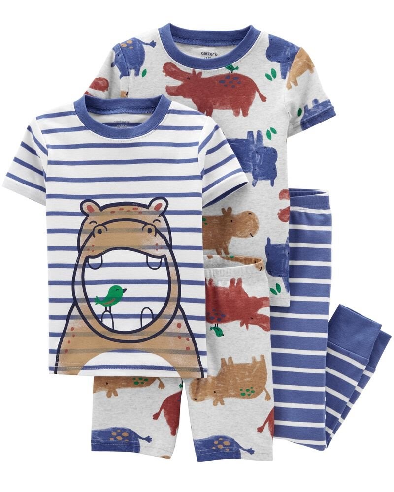 Carter's Set 2 piese Pijamale Hipopotam