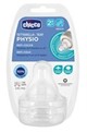 Tetina din silicon Chicco Perfect, flux mediu (2+ luni), 2 buc.