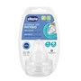 Tetina din silicon Chicco Perfect, flux lent (0+ luni), 2 buc.