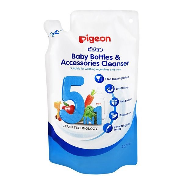 Rezerva solutie pentru curatarea biberoanelor si accesoriilor Pigeon, 450 ml