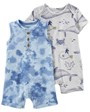 Carter's Set 2 piese Salopete de vara Balene