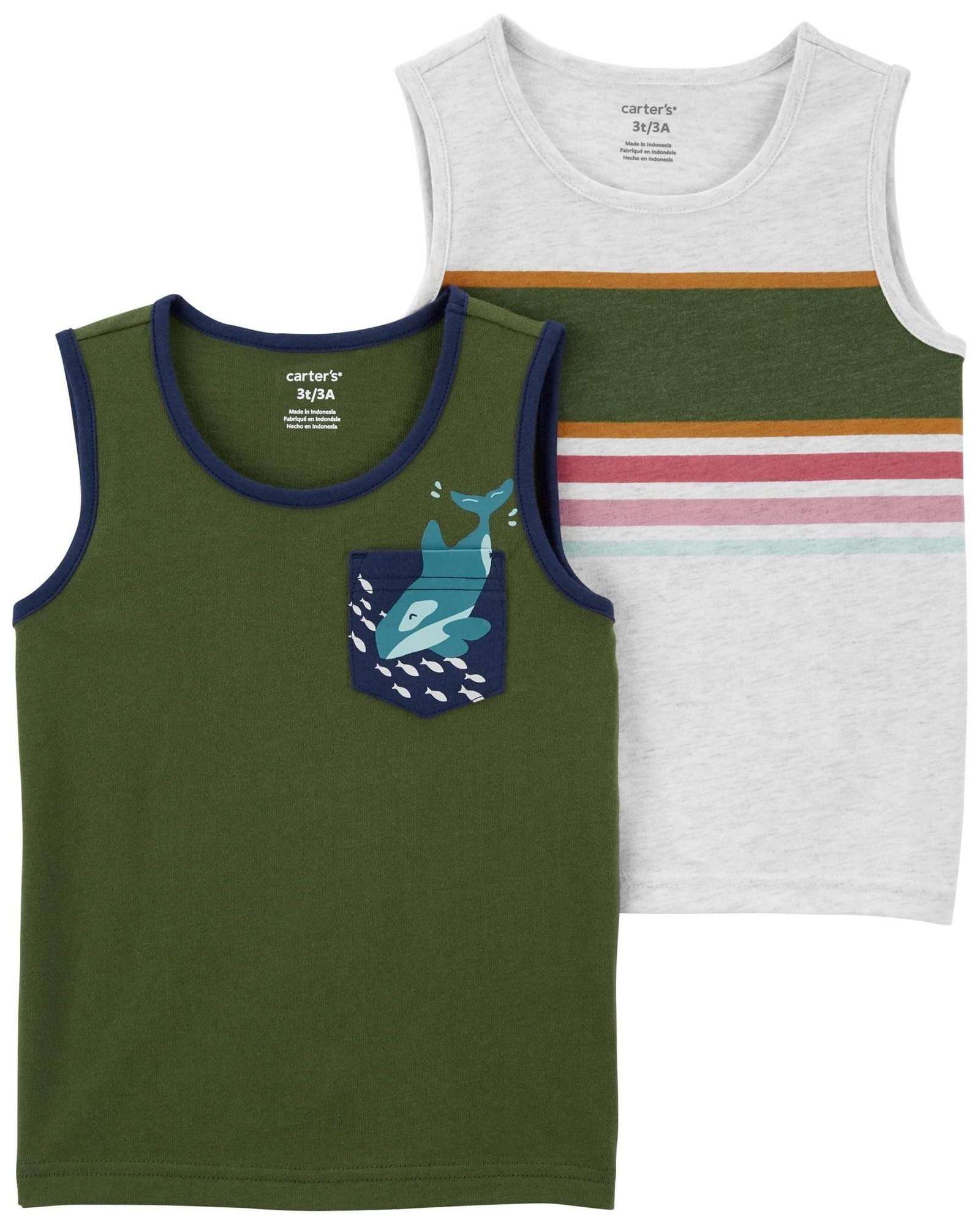 Carter's Set 2 piese maiou Balena