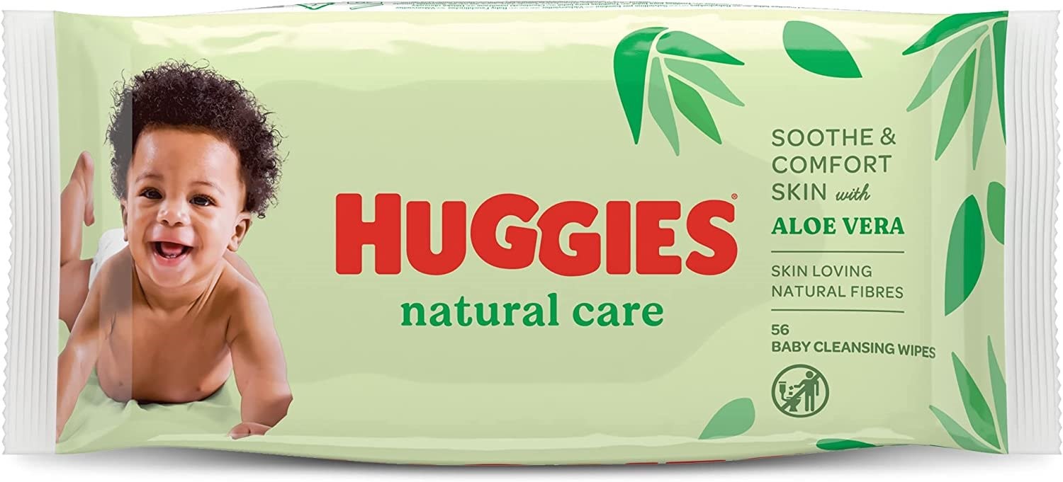 Servetele umede Huggies Natural Care, 56 buc.