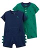 Carter's Set 2 piese Salopete de vara Dinozaur