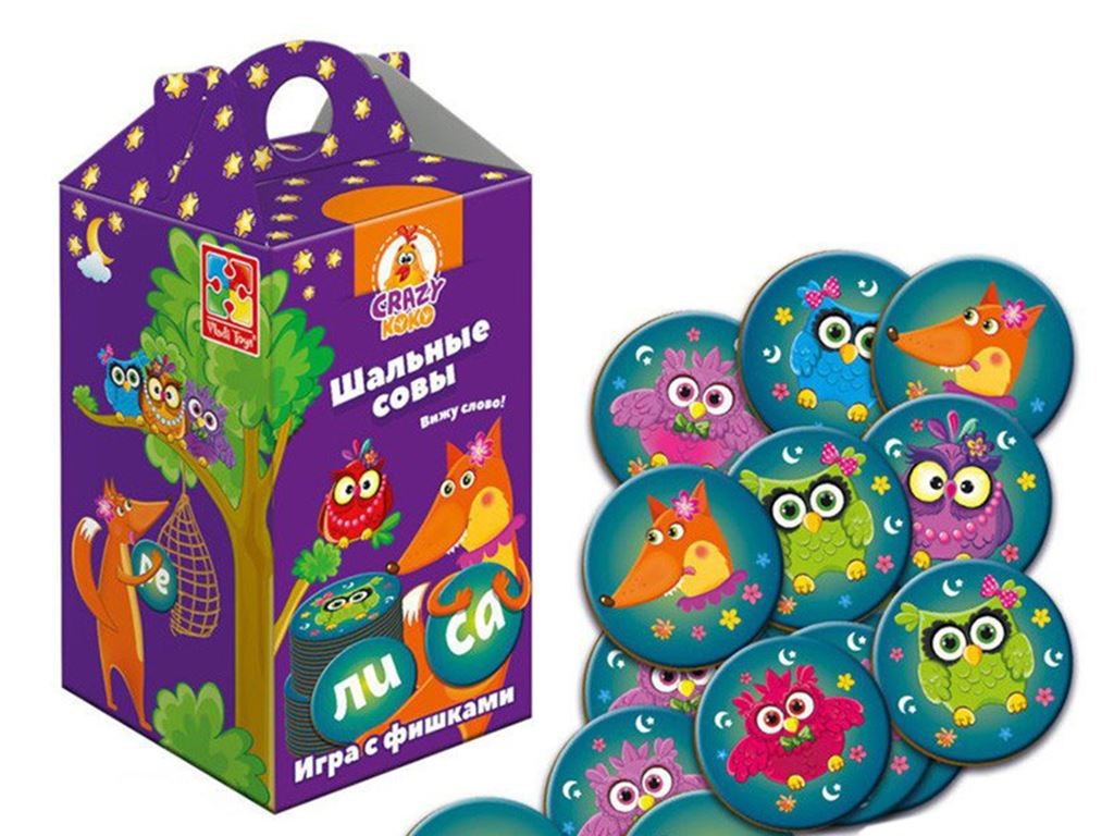 Joc de masa Vladi Toys Crazy Koko, Bufnitele
