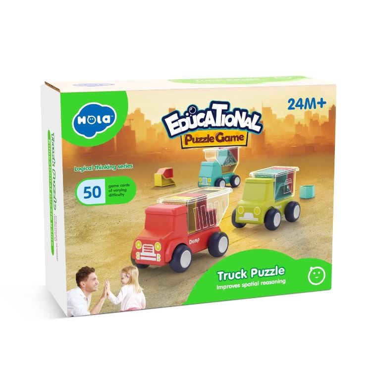 Puzzle educational Hola Toys Masinute